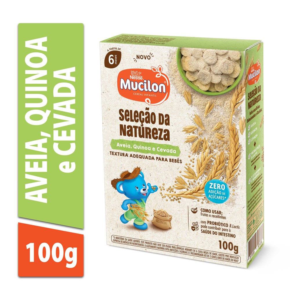 Mucilon Cereal Infantil Aveia,Quinoa E Cevada 100g - Pague Menos