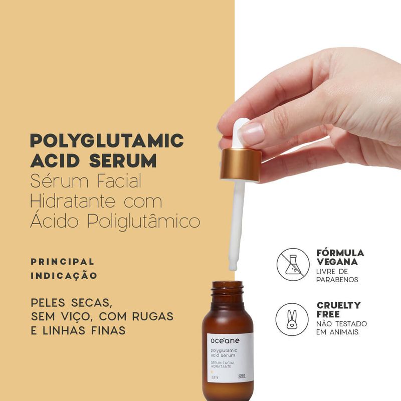 Sérum Facial de Ácido Poliglutâmico - Polyglutamic Acid Serum 30ml