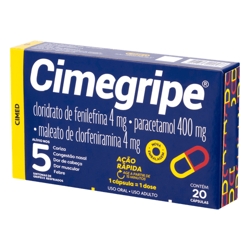 Cimegripe Com 20 Comprimidos