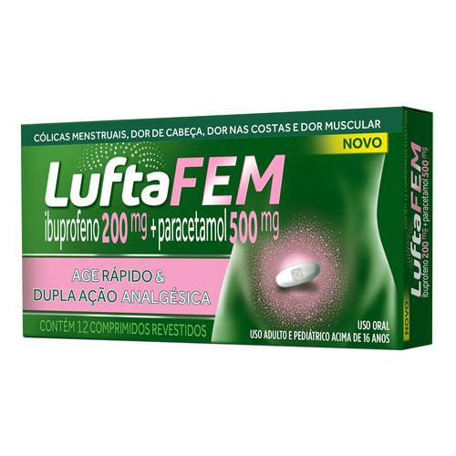 Luftafem Analgésico 12 Comprimidos