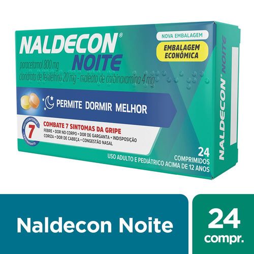 Naldecon Noite - Caixa 24 Comprimidos