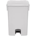Lixeira com Pedal Bralimpia - Branca - 100 Litros