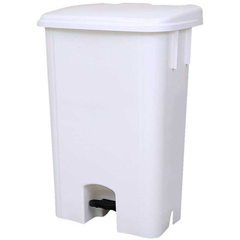 Lixeira com Pedal Bralimpia - Branca - 100 Litros