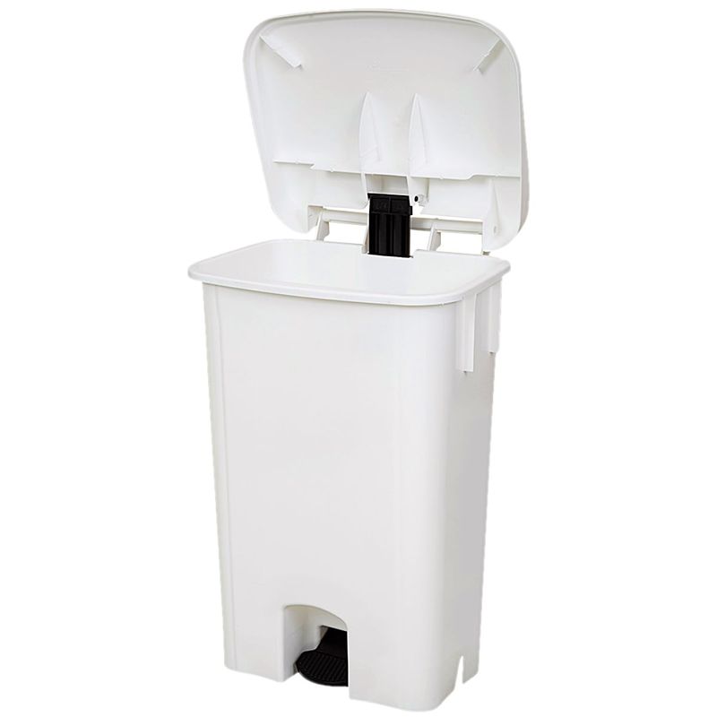 Lixeira com Pedal Bralimpia - Branca - 100 Litros