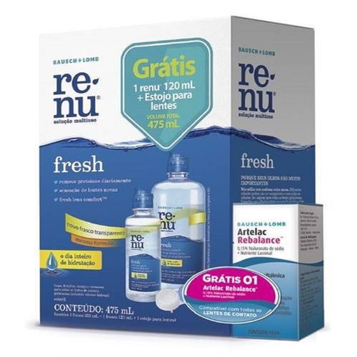 Renu Fresh Packon 355ml + 120 Ml + Rebalance