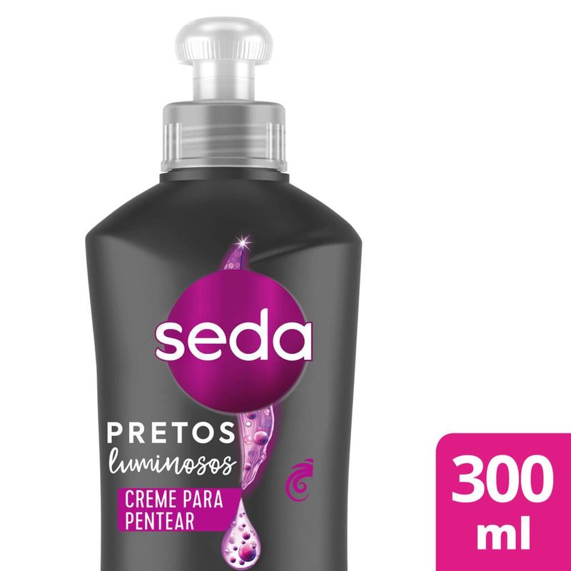 Creme De pentear seda Preto Luminoso 300ml 