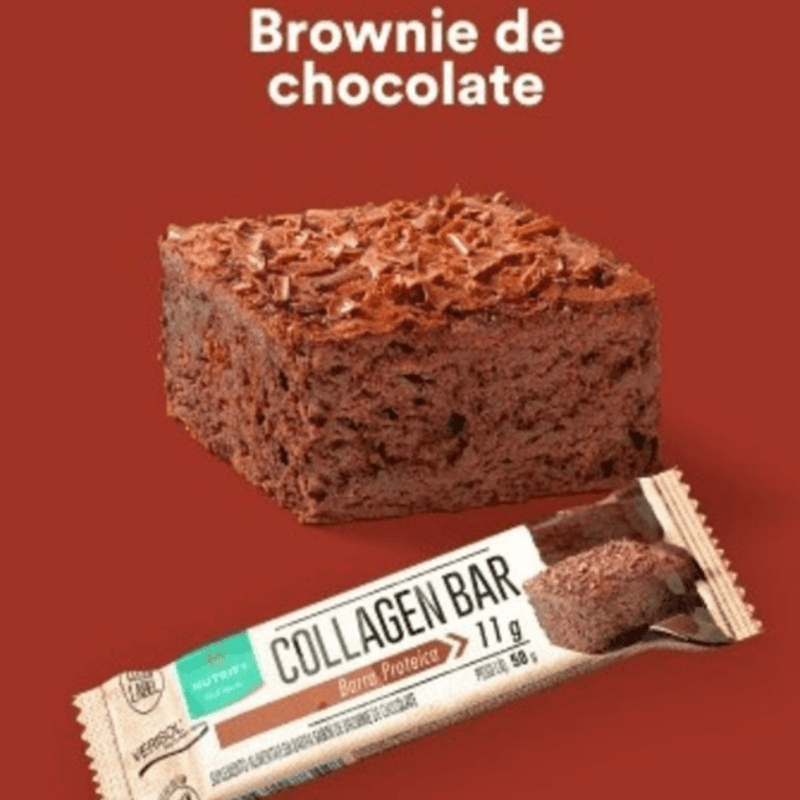 Barra De Proteína Com Colágeno Collagen Bar Brownie De Chocolate 50g Nutrify Extrafarma 6860