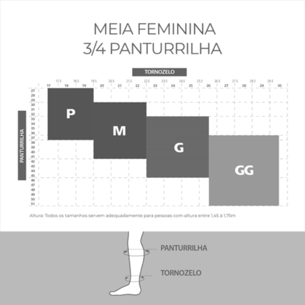 Meia ¾ Panturrilha Attiva Media Compressao 18-21 Fem Fechada Natural Escuro Tamanho P Cor NATURAL ESCURO