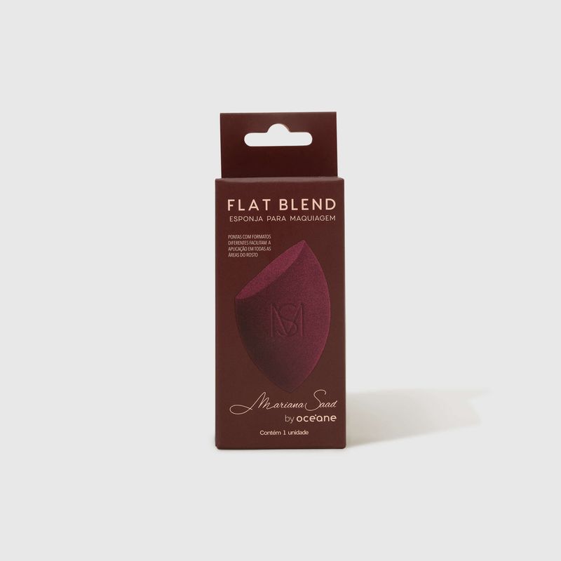 Kit Esponja de Maquiagem Flat Blend  Mariana Saad By Océane (3 Produtos)