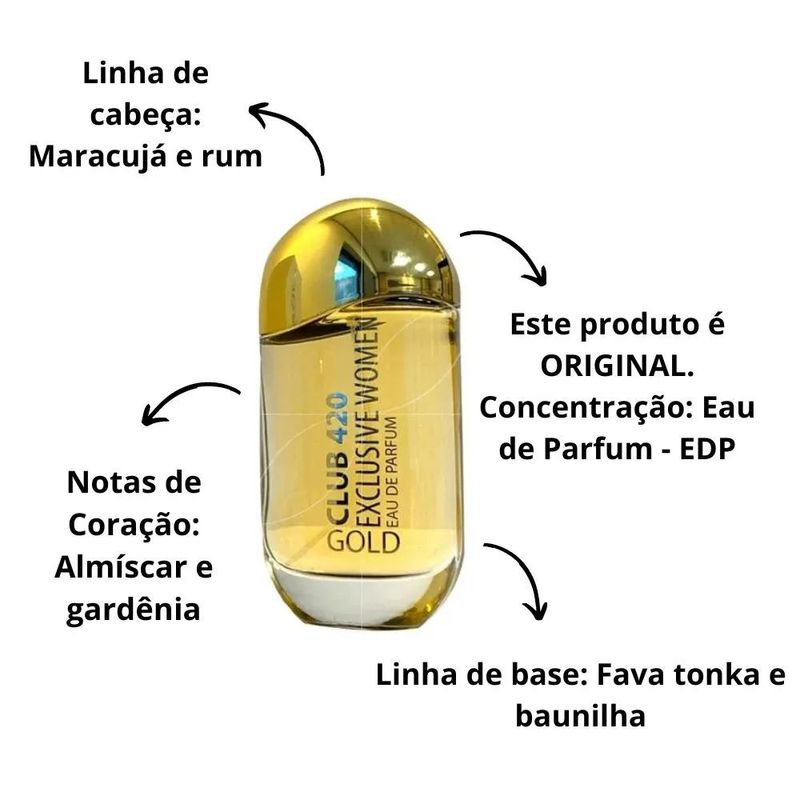 Club 420 Gold Linn Young Eau de Parfum Feminino-100 ml