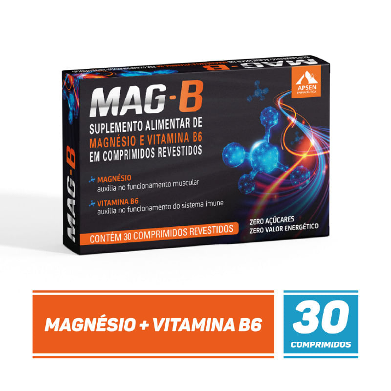 Mag B Com 30 Comprimidos Revestidos - Extrafarma