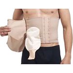 Cinta Bolsa Colostomia Chocolate Tam PP Curta - unidade