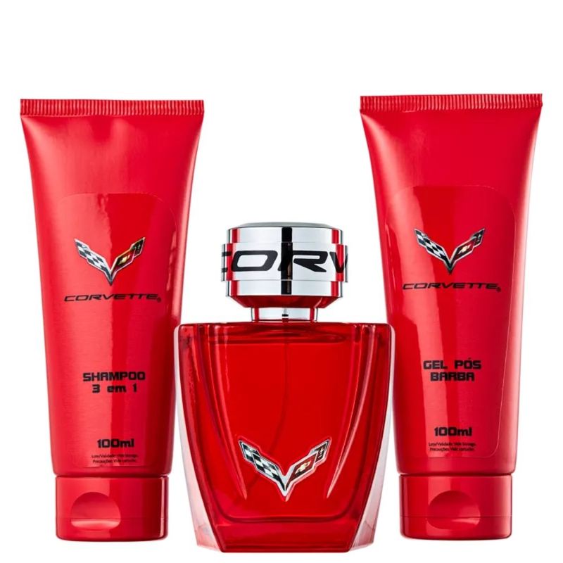Kit Corvette Red Colônia Masculino-100 ml