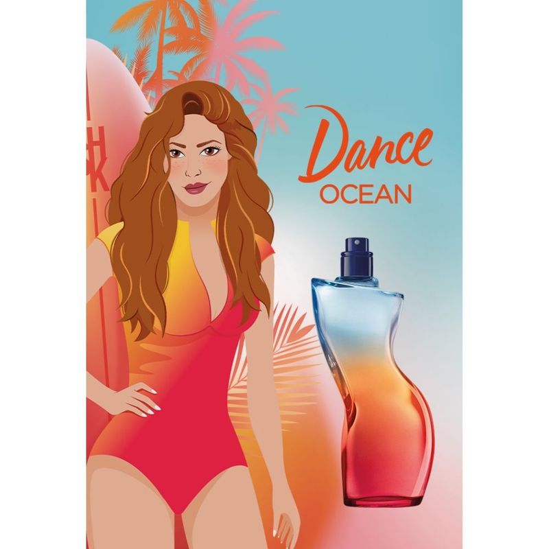 Dance Ocean Shakira Le Eau De Toilette Feminino-80 ml