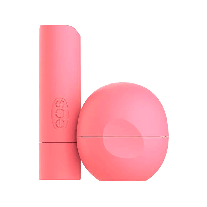 Kit EOS Lip Balm - Stick Strawberry Sorbet 4g + Sphere Strawberry Sorbet 7g