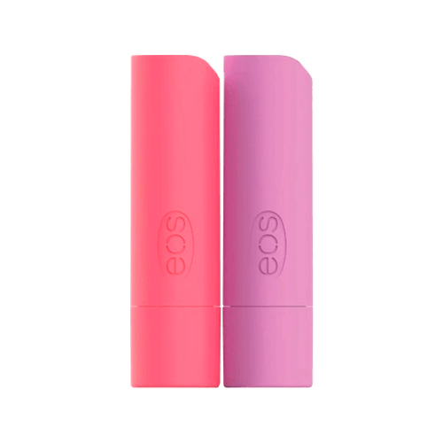 Kit EOS Lip Balm Stick - Strawberry Peach 4g + Toasted Marshmallow 4g
