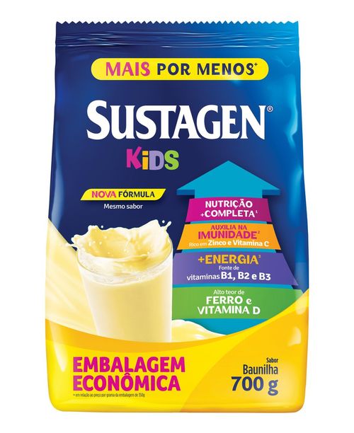 Complemento Alimentar Sustagen Kids Sabor Baunilha Sachê Com 700g