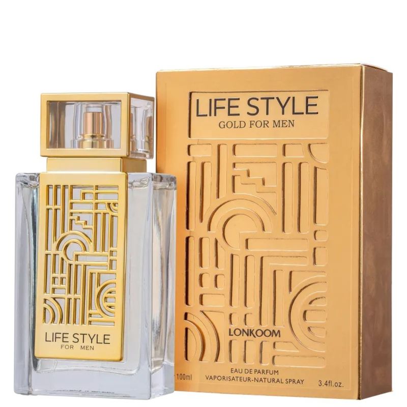 Life Style Gold For Men Lonkoom Eau de Parfum Masculino-100 ml