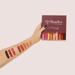 Kit Paleta de Sombras 9 Shades + Esponja de Maquiagem Flat Drop Océane Edition (2 Produtos)