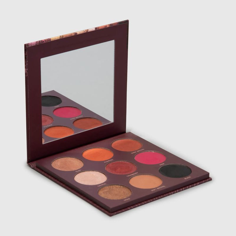 Kit Paleta de Sombras 9 Shades + Esponja de Maquiagem Flat Drop Océane Edition (2 Produtos)