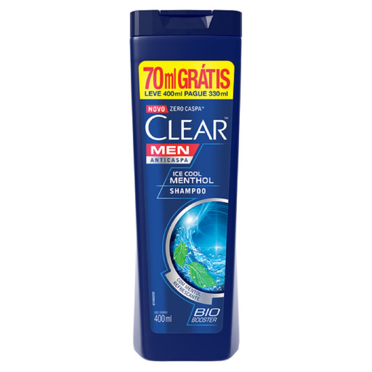 Menor preço em Shampoo Clear Men Ice Cool Menthol Leve 400ml Pague 330ml