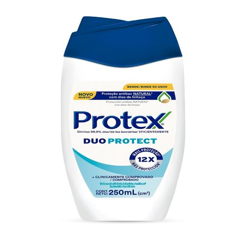 Sabonete Líquido Antibacteriano Para Corpo Protex Duo Protect 250ml Sabonete Líquido Para Corpo