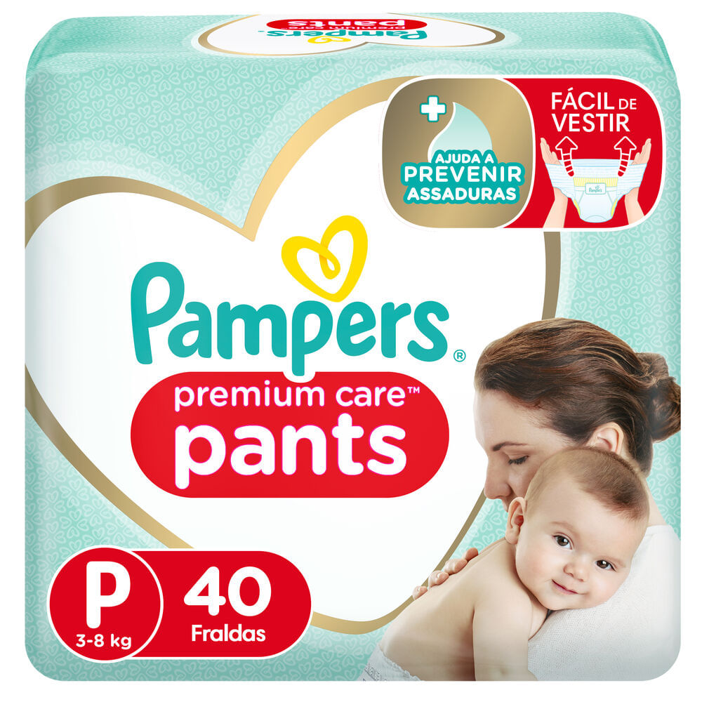 Foto da Fralda Pampers Pants Premium Care P 40 Unidades