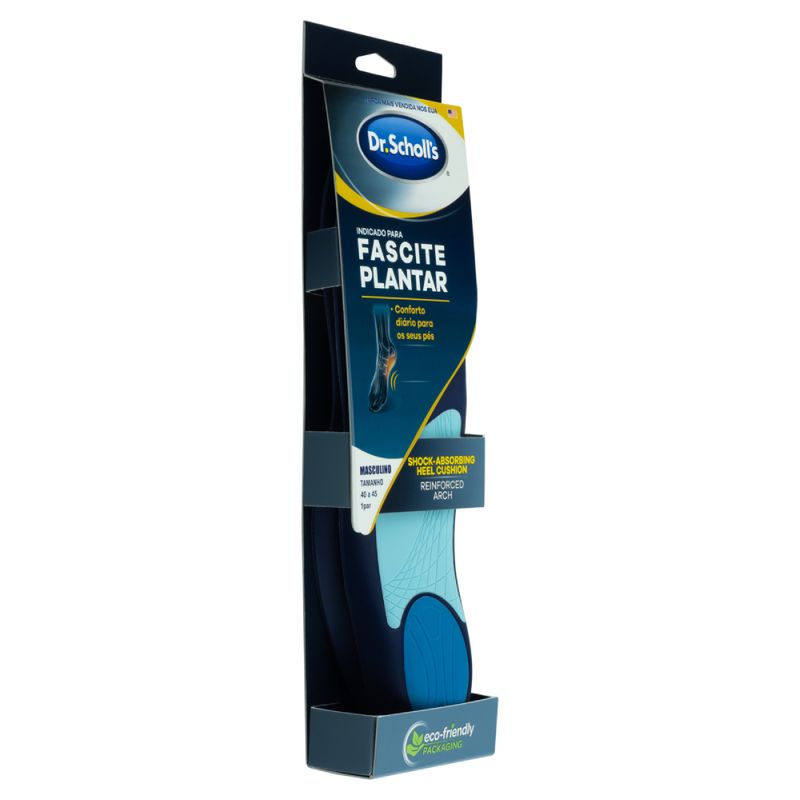 Palmilha Ortopédica Masculina Dr Scholl's Para Fascite Plantar -  Shopmedical Produtos para Saúde e Bem Estar