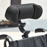 Cadeira de Rodas em Aço Dobrável D400 com Apoio de Cabeça Dellamed - T40