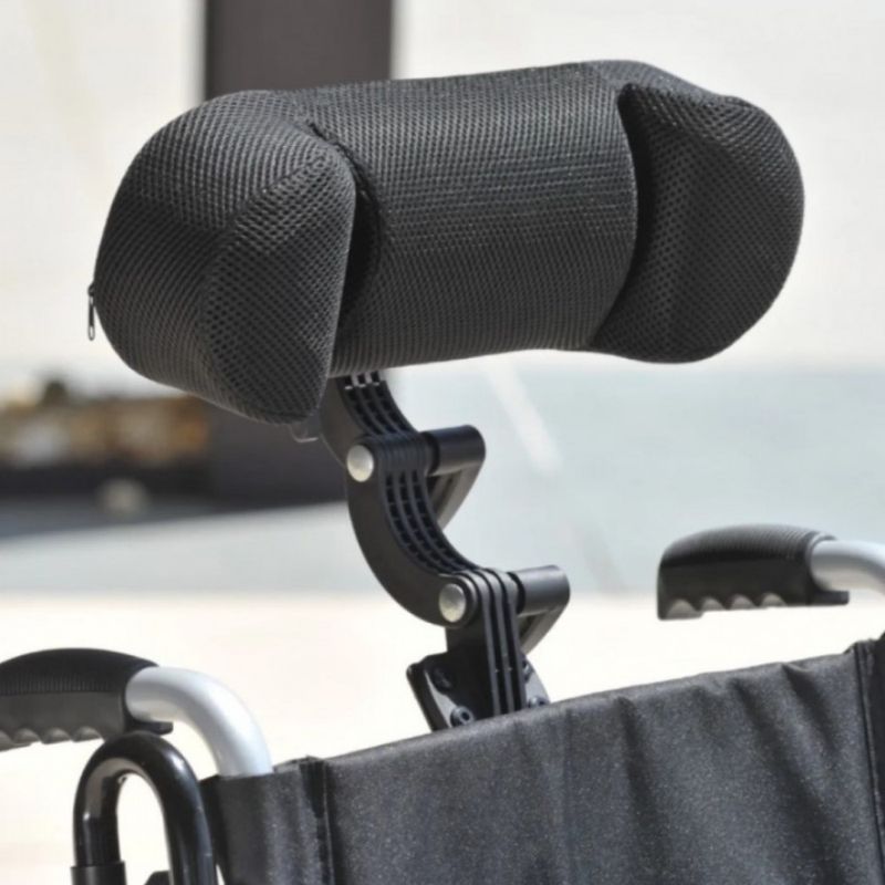 Cadeira de Rodas em Aço Dobrável D400 com Apoio de Cabeça Dellamed - T40