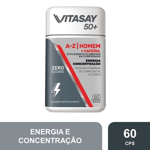 Suplemento Alimentar Vitasay 50+ A-Z Homem 60 Comprimidos