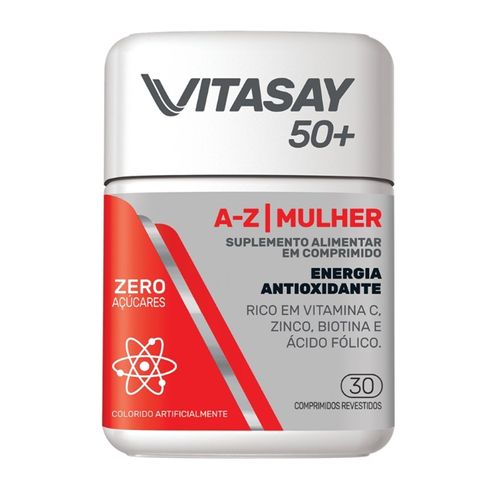 Suplemento Alimentar Vitasay 50+ A-Z Mulher Com 30 Comprimidos
