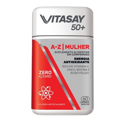 Suplemento Alimentar Vitasay 50+ A-Z Mulher Com 60 Comprimidos