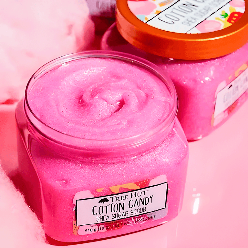 Tree Hut Cotton Candy Shea Sugar Scrub - Esfoliante 510g - Extrafarma