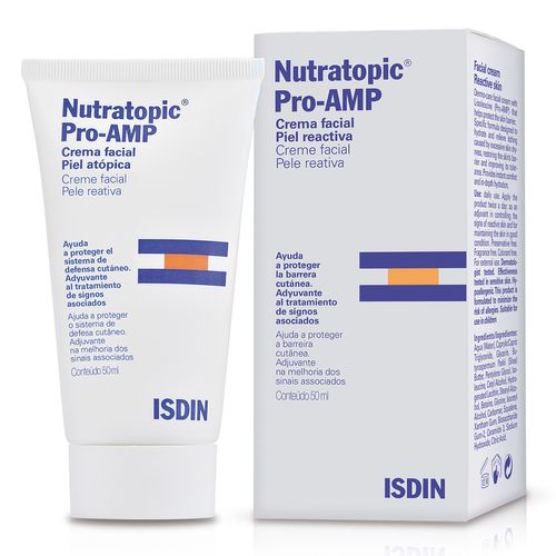 Hidratante Facial Para Pele Atópica Isdin Nutratopic Com 50ml