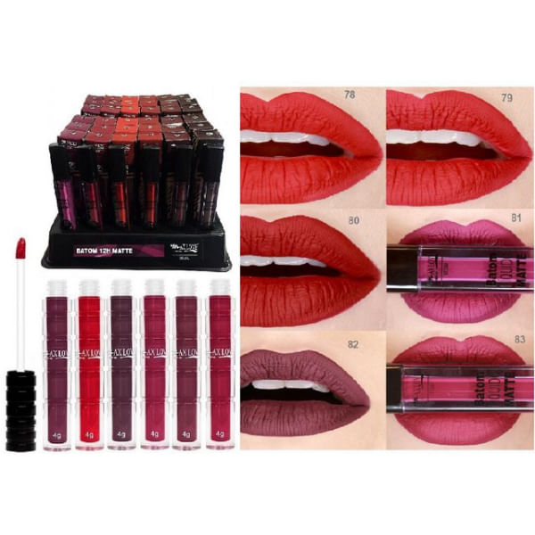 Batom Líquido Matte 12 Horas Cor: 74 Max Love