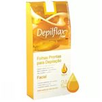 Folhas para Depilação Facial Natural Depilflax C/24 Unid