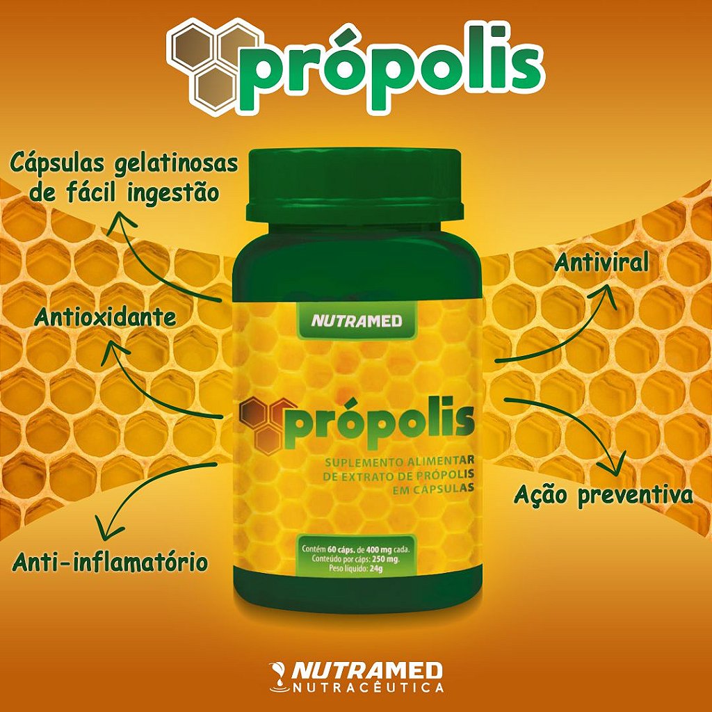 Própolis - 60 Cápsulas - Extrafarma