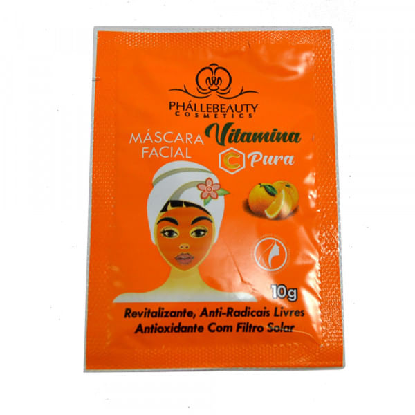 Máscara Facial Vitamina C Phállebeauty
