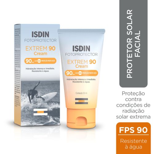 Protetor Solar Facial Alta Proteção Isdin Extrem90 Fps90 Com 50ml
