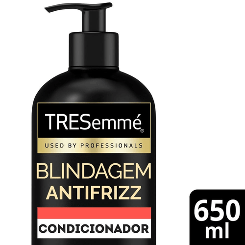 Condicionador Tresemmé Blindagem Antifrizz Ácido Hialurônico E Queratina Hidrolisada Com 650ml