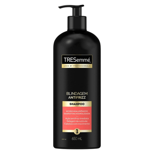 Shampoo Tresemmé Blindagem Antifrizz Ácido Hialurônico E Queratina Hidrolisada Frasco 650ml