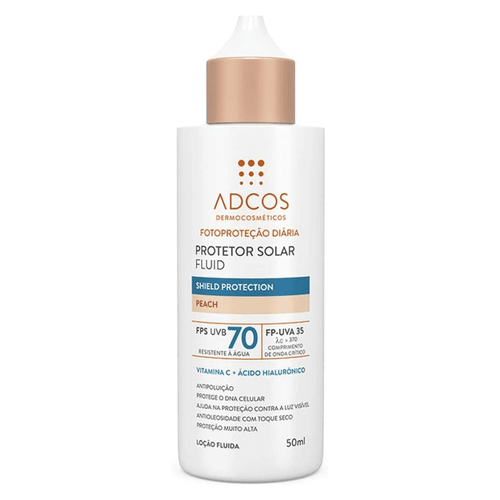 Adcos Filtro Solar Fluid FPS70 Peach 50ml