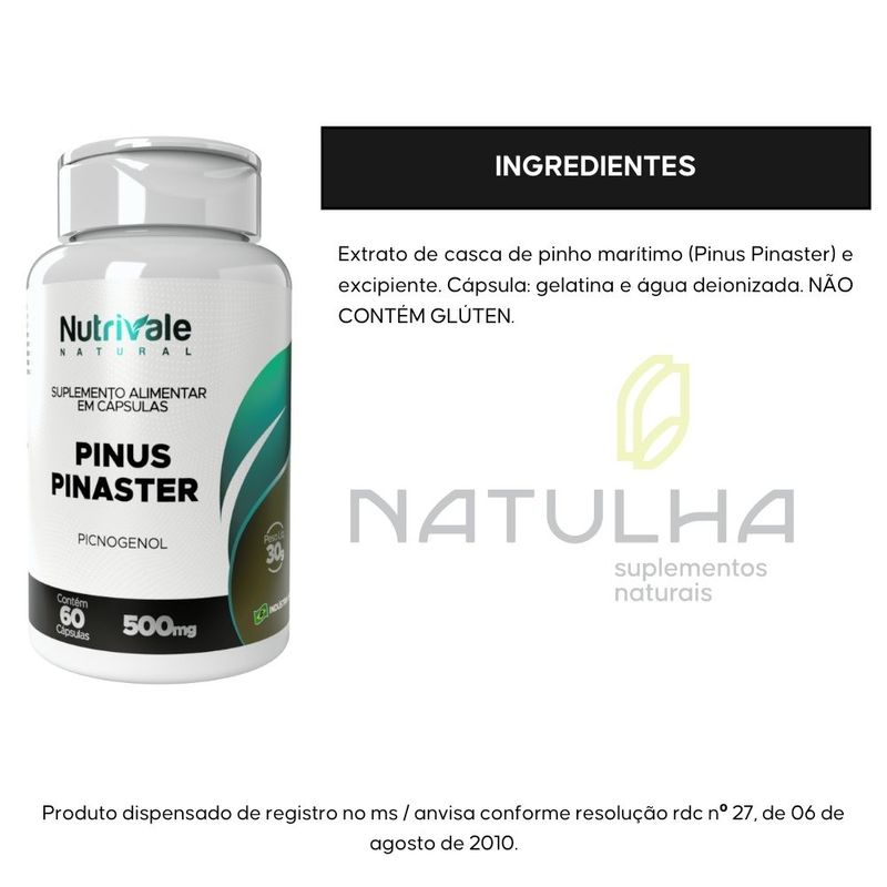 KIT 2X Pinus Pinaster 60 cápsulas - Nutrivale