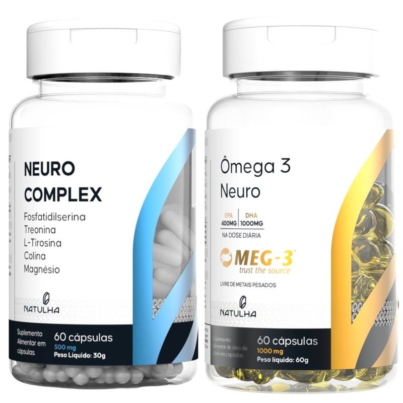 KIT NeuroComplex + Ômega 3 Neuro 60 cápsulas - Natulha