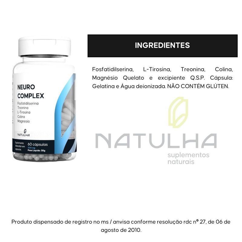 KIT NeuroComplex + Ômega 3 Neuro 60 cápsulas - Natulha