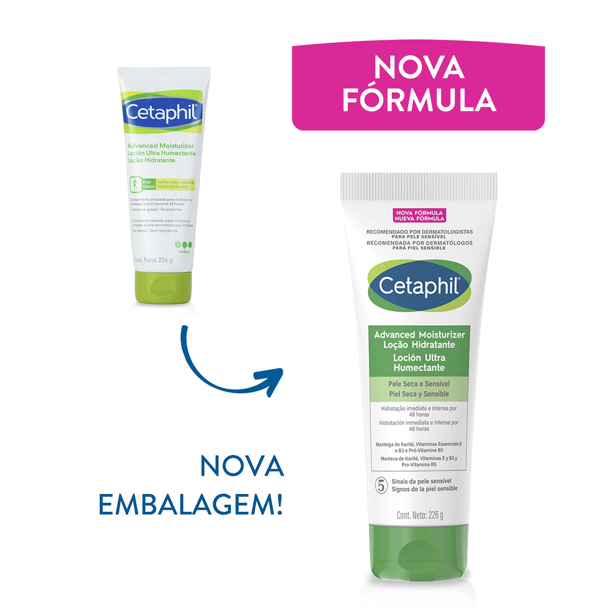 Cetaphil Advanced Moisturizer 226g - Pague Menos Cetaphil Advanced Moisturizer 226g - Pague Menos