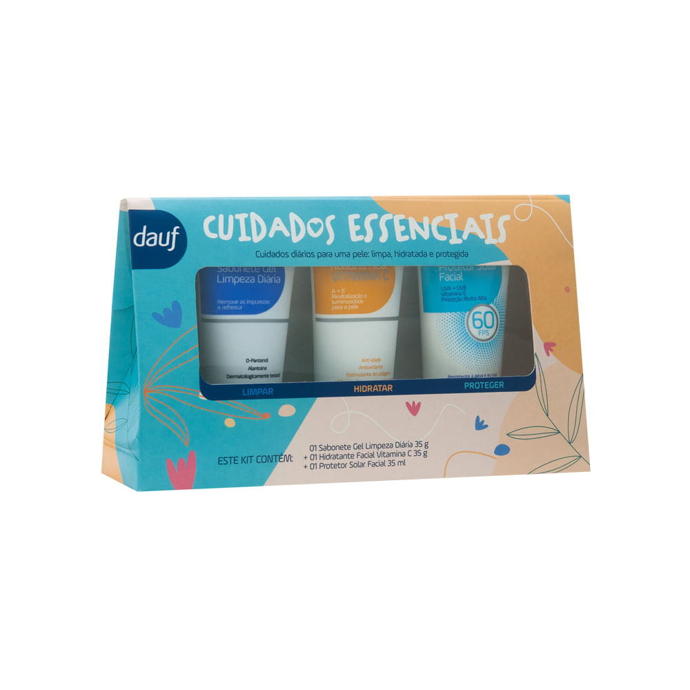 Kit Cuidados essenciais Dauf c/3 Menor preço em Kit Cuidados essenciais Dauf c/3