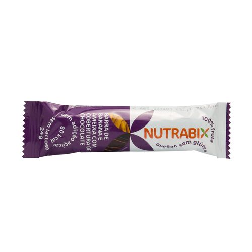 Nutrabix barra banana Com Ameixa e cobertura de Chocolate 24g