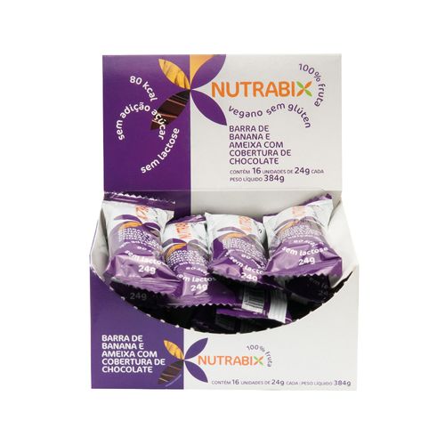 Nutrabix barra banana Com Ameixa e cobertura de Chocolate 24g